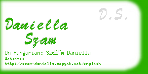 daniella szam business card